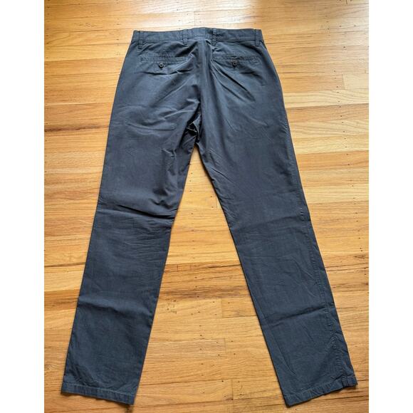 Gap Men's Gray Tailored Straight Fit Khaki Chino Pants Size 32x34 Casual Preppy - Picture 6 of 8